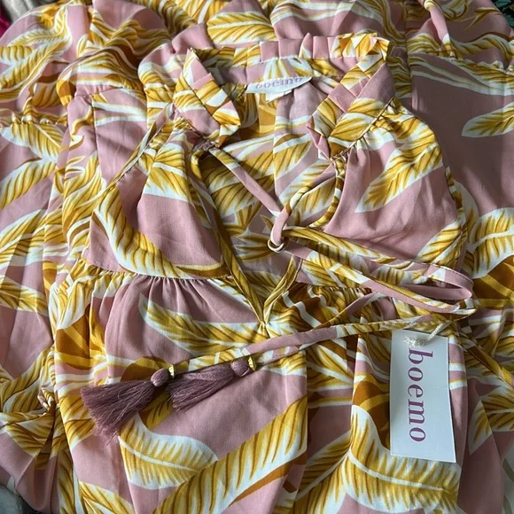 BOEMO MULTI-COLOR MAXI DRESS SIZE XL NWT - Picture 7 of 9